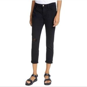 FRAME Le Garcon Film Noir Drive Straight Jeans S46-37